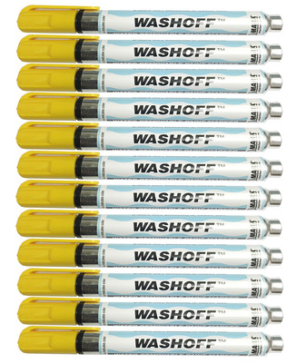 Paint Marker: U-Mark Wash Off YELLOW (Water Removable) 1 Dozen