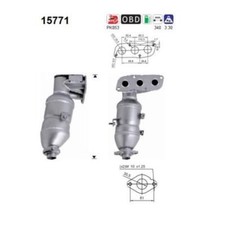 AS 15771 Katalysator für Toyota Aygo B1