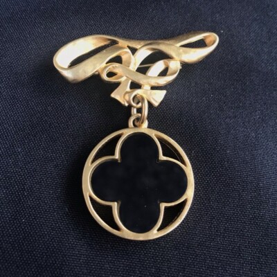 Karl Lagerfeld Signature Costume Jewelry Gold Tone KL Designer Jewelry 1980s