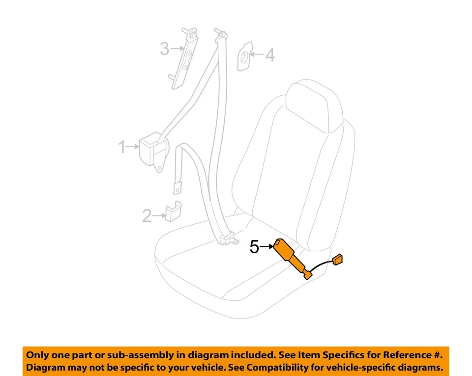 Used Front Left Seat Belt Front fits: 2012 Nissan Maxima bucket driver buckle Fr Foto 3 de 4