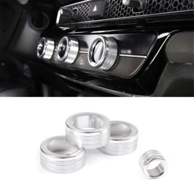 Alloy Air Conditioner Switch Knob CD Button Cover For Honda Civic 11th 2022-2026
