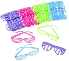 24 Pack 80's Sunglasses Shutter Shades Party Favor Goodie Bag Fillers
