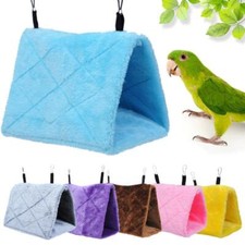 Pet Nest Plush Bird Cave Cage Warm Hanging Sleeping Bed Hut Tent Parrot Hammock  