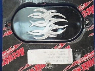 Softail Transmission Side Cover by Accutronix USA Black Tribal *  Harley 5 Speed
