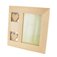 Frame Picture Wooden Hearts 20 x 20 X 1 CM