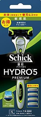 Schick Hydro 5 Premium Sensitive Skin Combo Pack Holder with blade + 4 Blades b2
