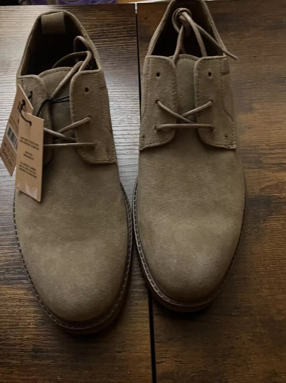 SAOLA Scarpe eleganti uomo Madden NYC scamosciate tortora taglia 8 nuove mai indossate con etichette