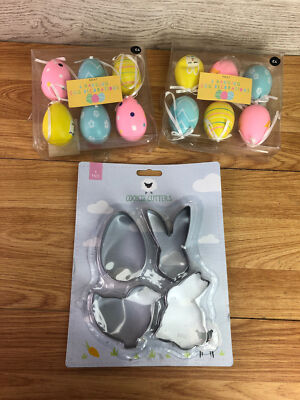 Ostern Konvolut Eierdeko zum Aufhängen & Ausstechformen 