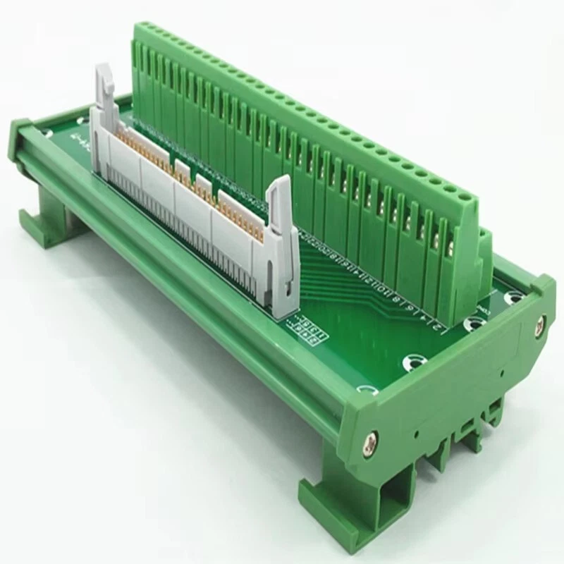DIN Rail Mounted Interface Module IDC642x32Pins 0.1" Male Header Breakout Board - Image 2 of 4