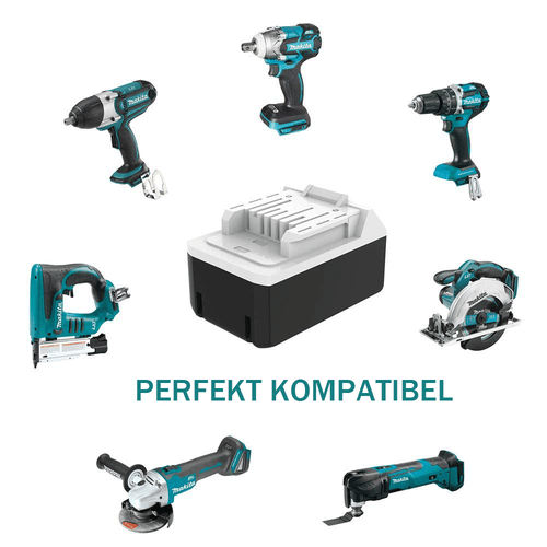 Cargador Batería Makita 6x18V 4,0Ah G-Seri BL1840G BL1813G BL1815G BL1811G HP457D - Imagen 3 de 16