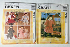 Complete 2 Betsy McCall Patterns 7933, 7934, for 18" Dolls, with iron-on UNCUT