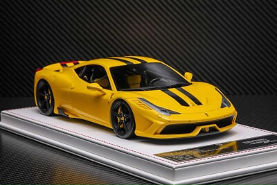 Ferrari 458 Speciale (Yellow/ Black Stripe) [Davis & Giovanni] 1