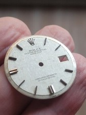 Rolex 100% Original Silver linen 36mm pie pan non quick set 1601/3 dial St.Steel