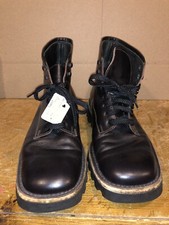 Vintage Prada Laced up Combat Boots by ILGA Hard sole Leather Upper Size 10 US