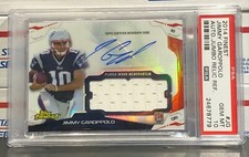 2014 FINEST JIMMY GAROPPOLO, ROOKIE, AUTO, JERSEY, REFRACTOR, PSA GEM MINT 10