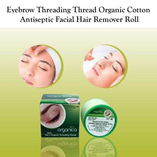 2 Spool X 300M Organica Organic Cotton Eyebrow Threading Thread Hair Remover - Picture 5 of 5