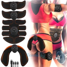 USB Muscle Stimulator EMS Ab Trainer - Tactical Hips Stimulater Abs Massager Kit