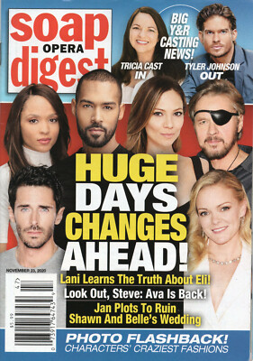 Soap Opera Digest November 23 2020 Days of Our Lives Don Diamont Aaron D. Spears