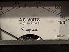 Lot Of 3 Vintage Analog Simpson AC Voltage & Amperes Meters  UNTESTED!   USA — photo 7