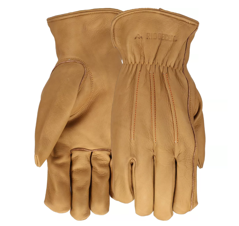 Ridgecut RC86005-XL Men's Water-Resistant Leather Driver Gloves