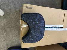 Small Meditation Cresent Cushion with Stars Design, Child Size