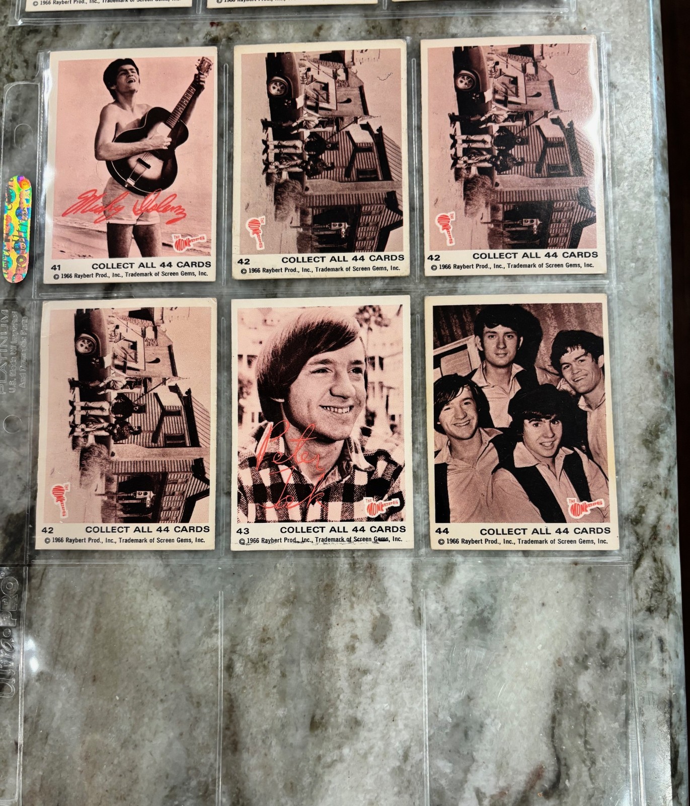 1966 Raybert THE MONKEES (1st Series - Sepia) Complete Set W/extras - 69 total!