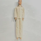 Vintage 1960's Barbie/Ken #781 "SLEEPER SET" Brown & White Striped Pajamas ~ EXC