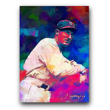 Goose Goslin #7 Art Card Limited 34/50 Edward Vela Signed (Detroit Tigers)
