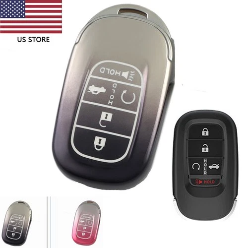 Gradient Color Key Case Shell Remote Key Fob Cover For HONDA Civic CRV Accord