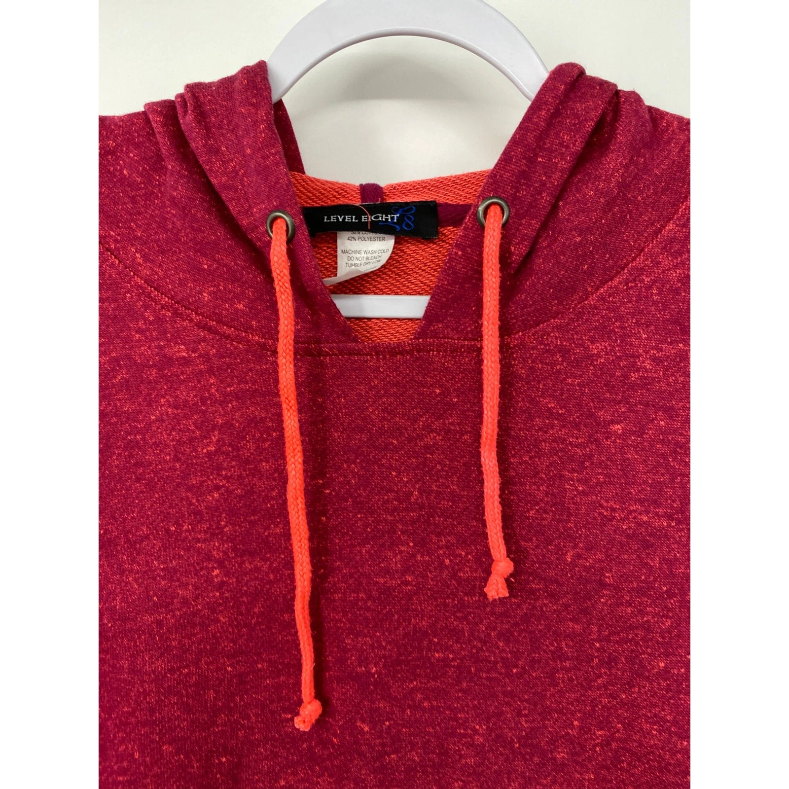 VETEMENTS Felpa con cappuccio Level Eight donna viola rosa arancione nuova grande con cappuccio