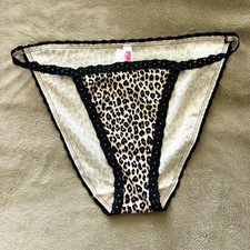 Sexy Leopard Print Cotton Bikini Panties with...