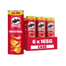 DELIVERY TOMORROW Pringles Original Sharing Crisps 6 x 165g BB 06/02/2027