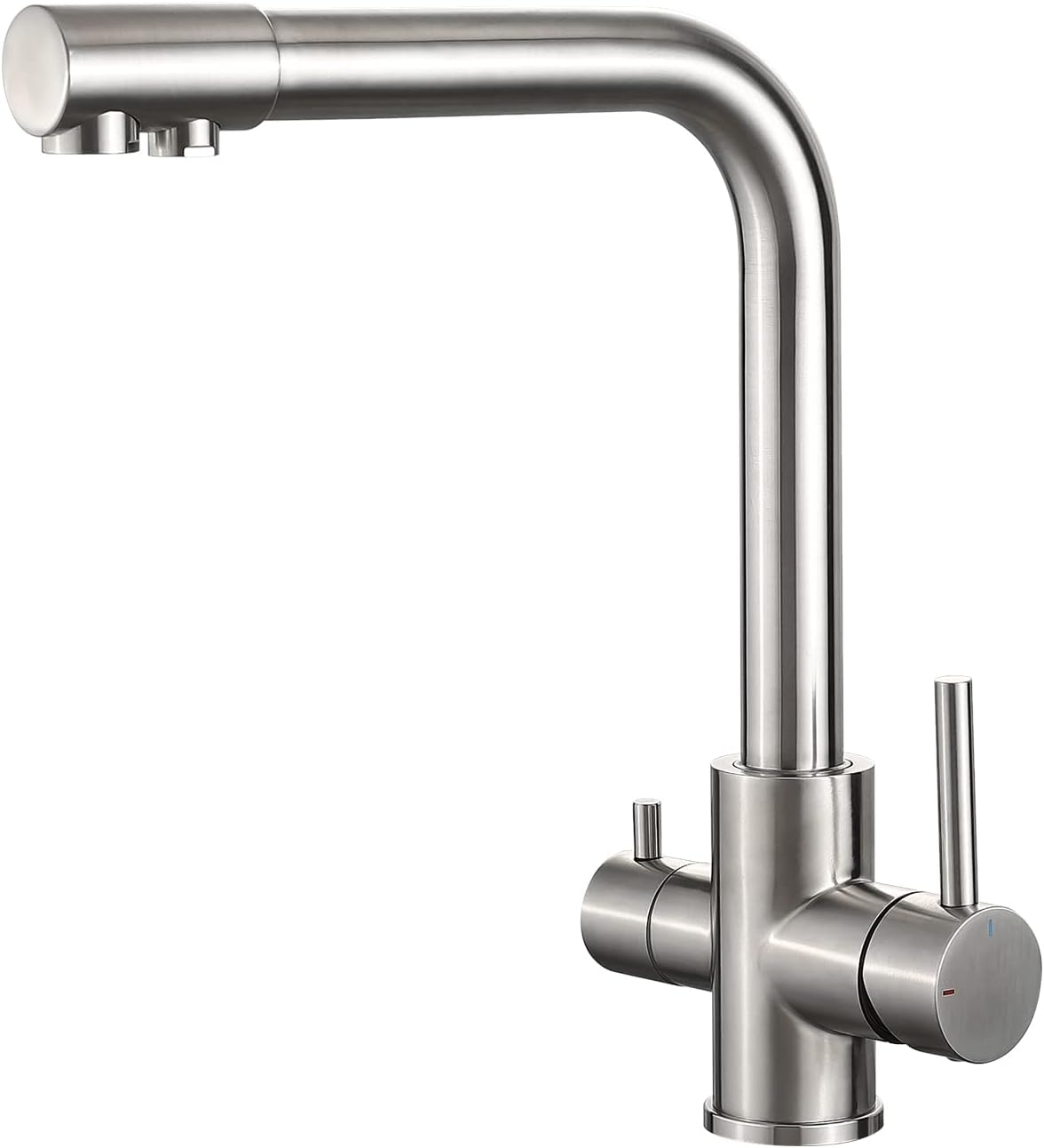 M22109A 3 Way Water Filter Tap, Kitchen Drinking Taps Sink Mixer Swivel Spout wi