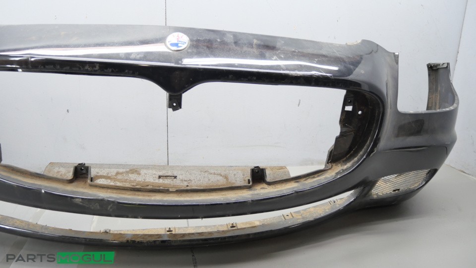 03-08 Maserati Quattroporte M139 Front Bumper Cover Panel Black 980139382 OEM