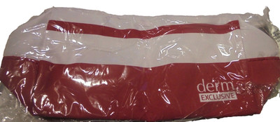 Derm Exclusive Cosmetic Case- New Sealed Package- Zippered All Purpose Bag   Cap