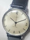 Vintage Marlin Mens 1963 Timex original Hand Wind watch Silver Tone serviced M24