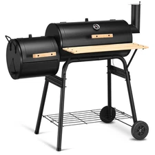 Outdoor BBQ Grill Charcoal Barbecue Pit Patio Backyard Meat Cooker Smoker
