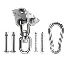 Heavy Duty Hammock Hanging Kit 1000 lb Capacity 360 Swing Hooks