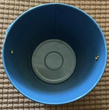 Vintage T. Cohn  Small Tin Sand Pail Animals Graphics 4" Tall -Vibrant Colors