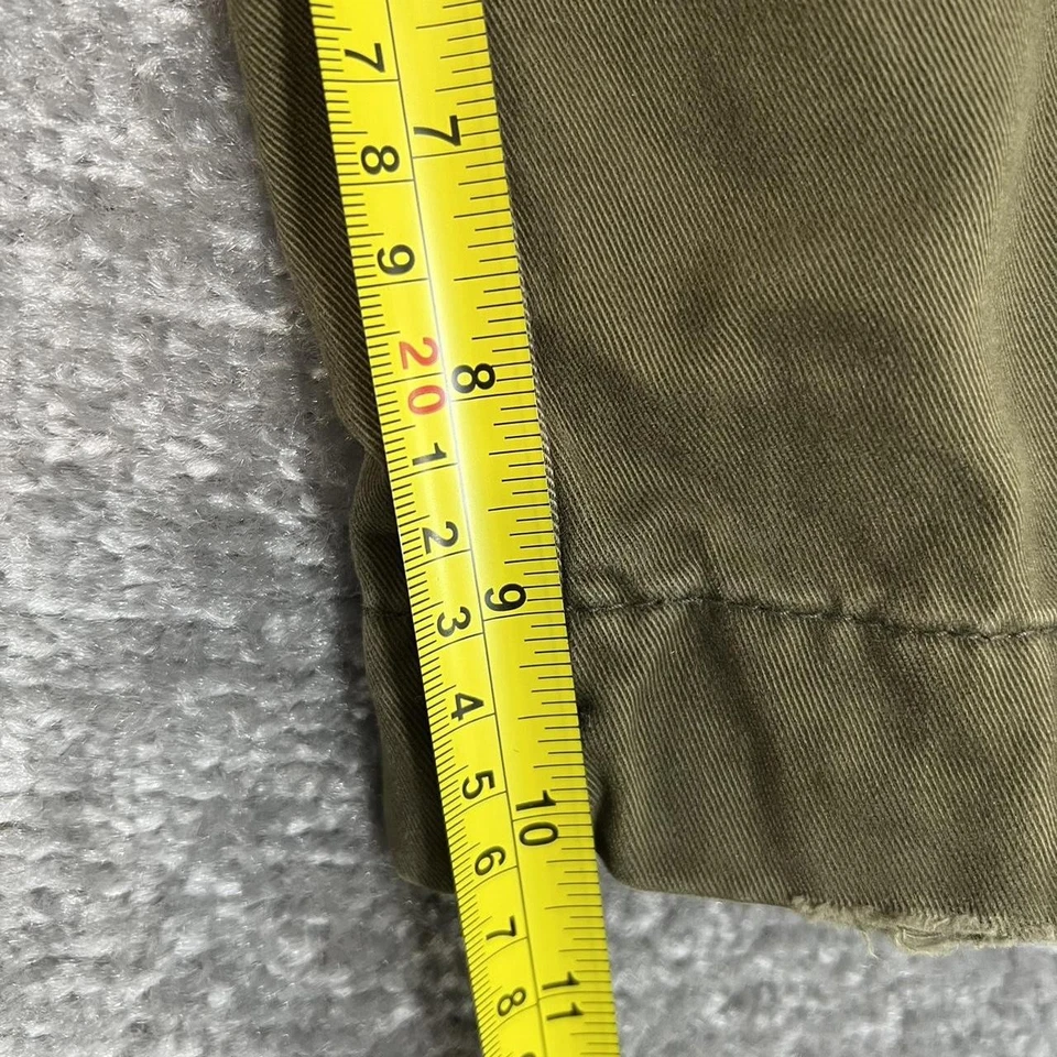 Pantalones Cortos Carga Abercrombie & Fitch Para Hombre 38 Verde/Marrón Algodón De Colección Y2k Pesados Foto 3 de 4