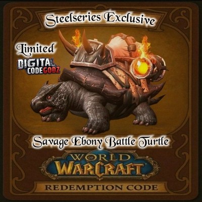 World of Warcraft x SteelSeries - Savage Ebony Battle Turtle    WoW TCG   