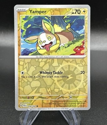 Yamper - Reverse Holo - 58/162 Temporal Forces - Pokémon TCG