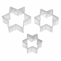 Birkmann Ausstechform Stern 3-Tlg. Ausstecher PläTzchenform PläTzchen 4-5-6 Cm