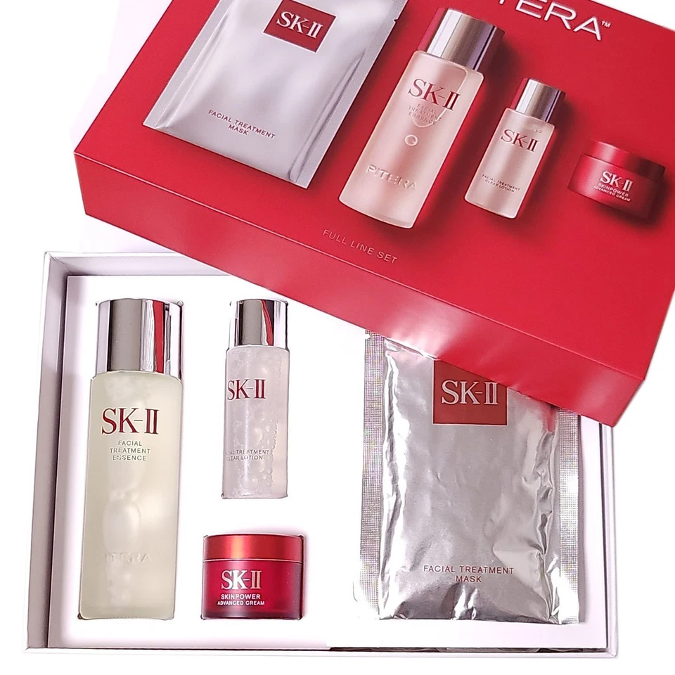 SK-II PITERA Línea Completa Cuidado de la Piel Set Tratamiento Facial Esencia 75ml + 3Regalo SK2 Foto 2 de 3
