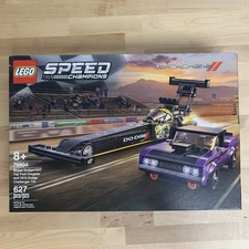 LEGO Speed Champions 76904 SRT Top Fuel Dragster and 1970 Dodge Challenger