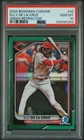 2024 BOWMAN CHROME GREEN REFRACTOR #42 ELLY DE LA CRUZ ROOKIE RC 92/99 PSA 10