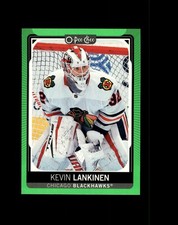 #49 Kevin Lankinen Chicago Blackhawks 2021-22 O-Pee-Chee Neon Green Border /50