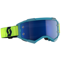Scott Goggle Fury TüRkis/Neon-Gelb/Electric Blue Chrome Works Crossbrille