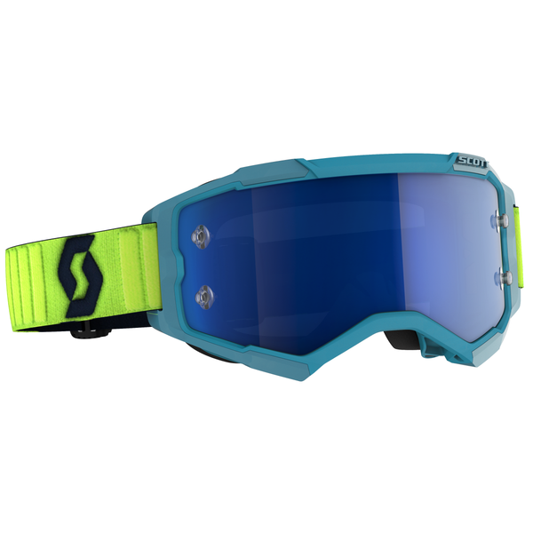 Scott Goggle Fury TüRkis/Neon-Gelb/Electric Blue Chrome Works Crossbrille-image