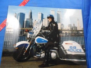 City of New York Police Photograph Pre 9/11 8" x 10" Motorcycle NYPD Photo